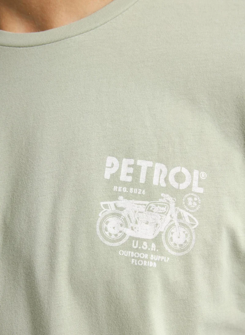 Petrol Industries 6173-Desert Sage Men T-Shirt SS Classic Print for Men | Best Price UAE