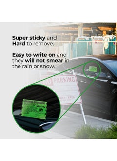 MESS Mess Parking Violation Stickers Hard To Remove - Green Multi-Reason - No Parking Stickers - Bad Parking Stickers - Super Sticky Warning Stickers For Towing Parked Cars 8X5 In  - Image 3