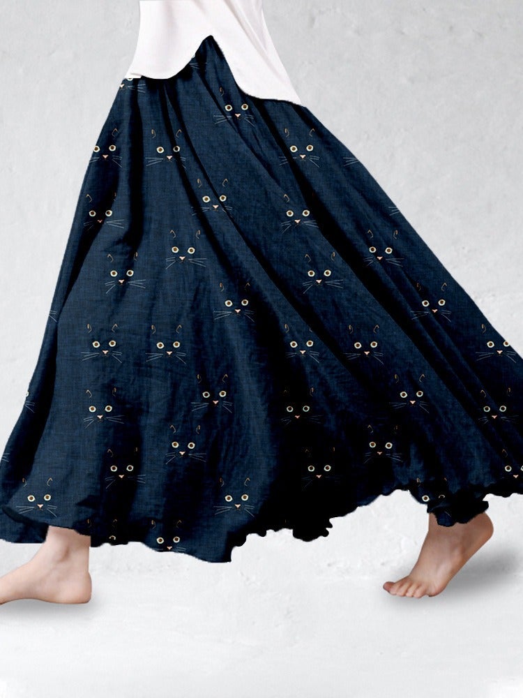 Spring and Summer Fashion New Women''s Large Skirt 3D Printed Skirt - Image 1