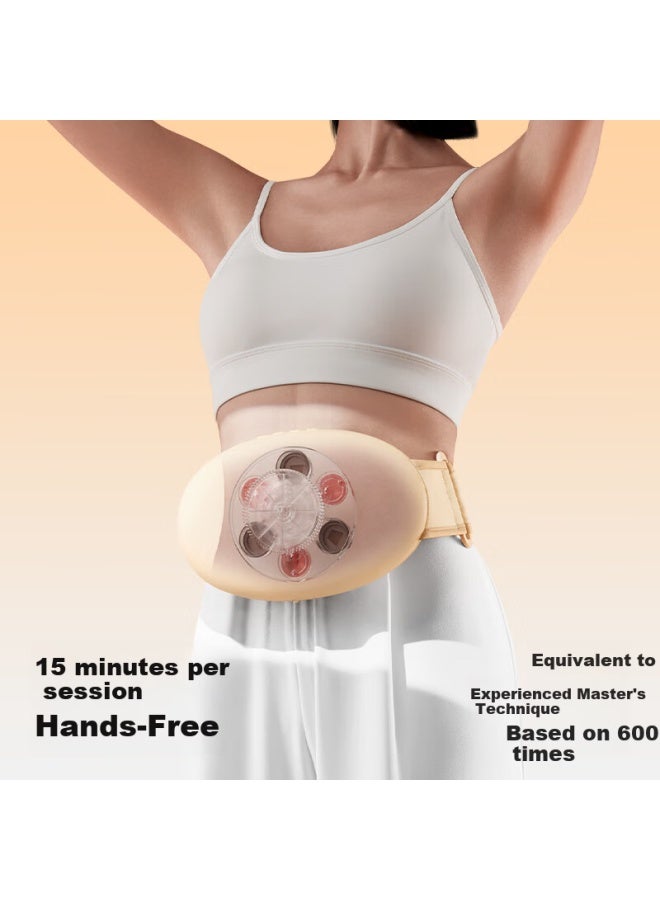 Pgg Bian Stone Abdominal Massager W2 Stomach Massage Device Promotes Intestinal Peristalsis Constipation Heat Therapy Fat Burning Gift For New Year Birthday Women's Day Girlfriend Wife - Image 1