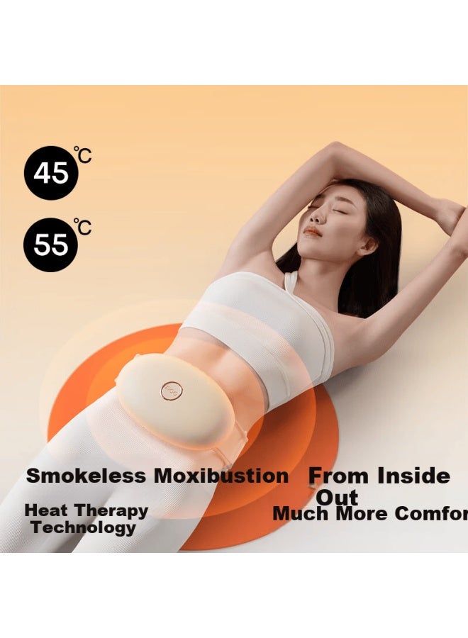 Pgg Bian Stone Abdominal Massager W2 Stomach Massage Device Promotes Intestinal Peristalsis Constipation Heat Therapy Fat Burning Gift For New Year Birthday Women's Day Girlfriend Wife - Image 5