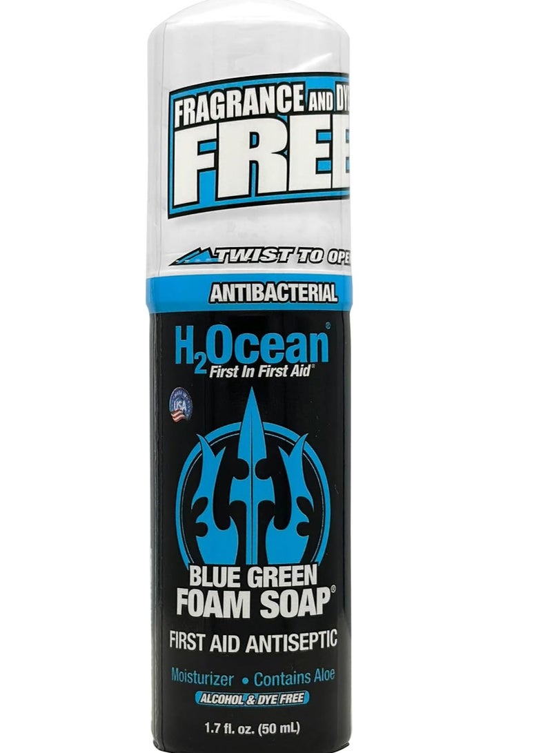 H2Ocean Tattoo Foam Antibacterial Soap for Tattoo Aftercare 1.7 fl oz - Image 1