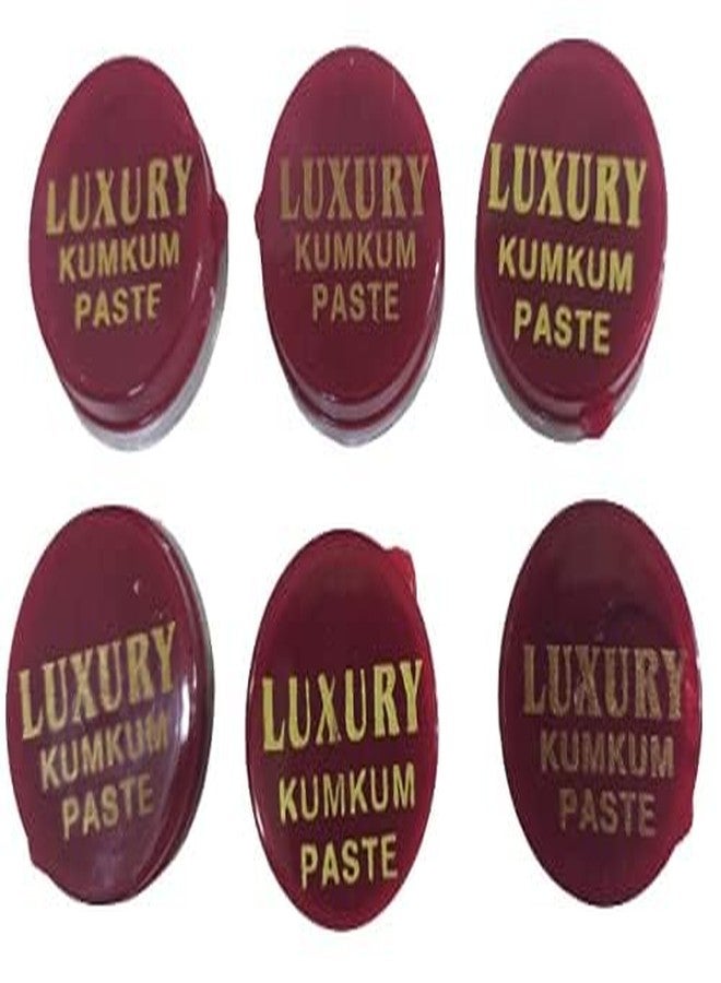 KGR Splash Sindoor/Kumkum Paste - 100% Chemical Free, All Natural, No Lead, No Mercury, No Parabens, Water Resistant (Pack Of 6 - Maroon), Red - Image 2