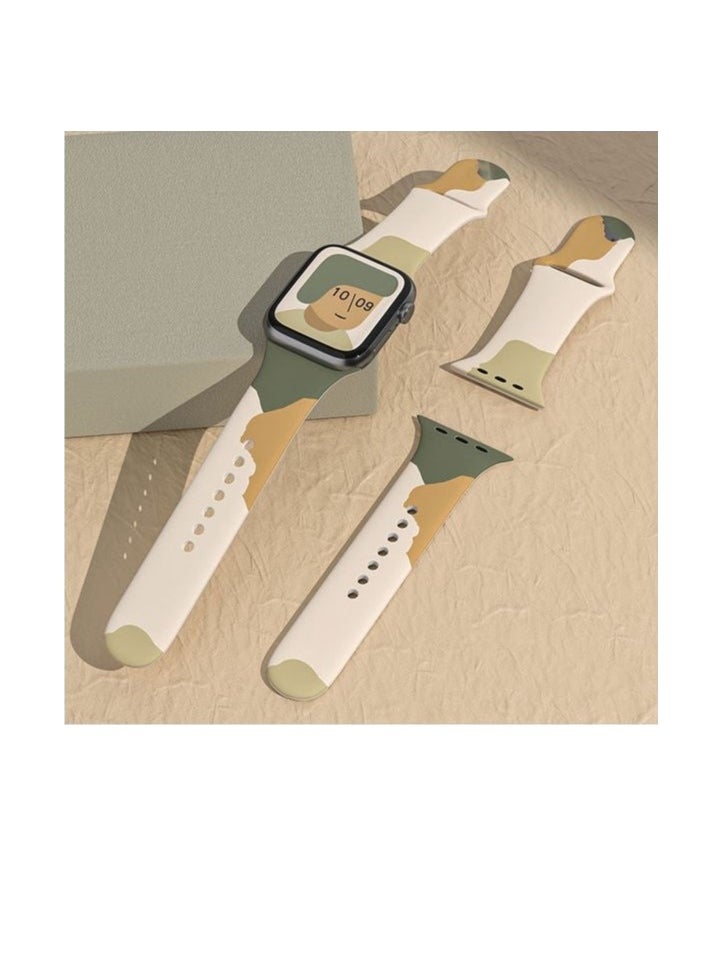 TWEGGON 4pc Pack fashion silicone Strap for apple watch compatible with 42mm(Series 10)/41mm/40mm/38mm Multicolor  - Image 2