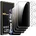 Romkasi 4 Pack Privacy Screen Protector for iPhone 16 Pro 63 Inch with 4 Pack Camera Lens Protector Anti Spy Tempered Glass Film AntiScratch Touch Sensitive Case Friendly - Image 2