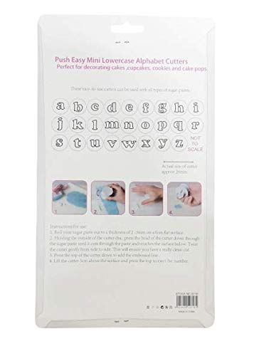 Bakers Pardise Letter Plungers for Fondant Cookies Caking Decorating Tool26pc Lowercase Letter - Image 2