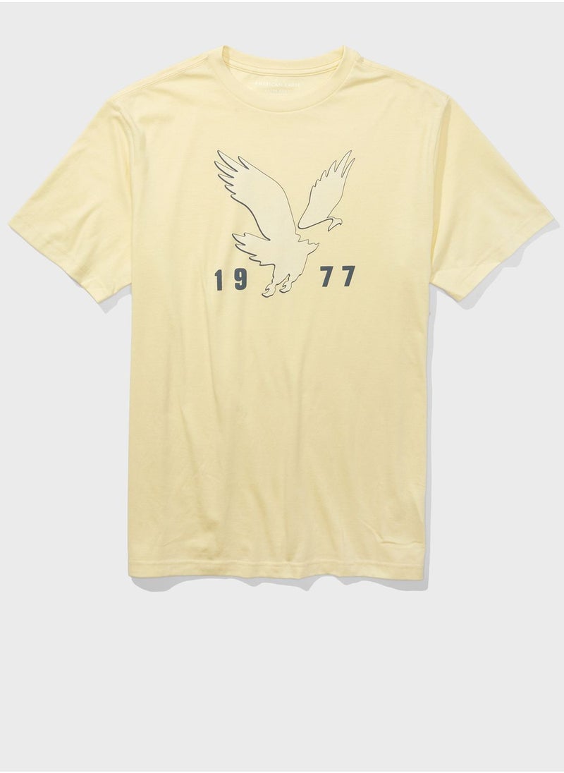 American Eagle - Logo Graphic Crew Neck T-Shirt - Image 1