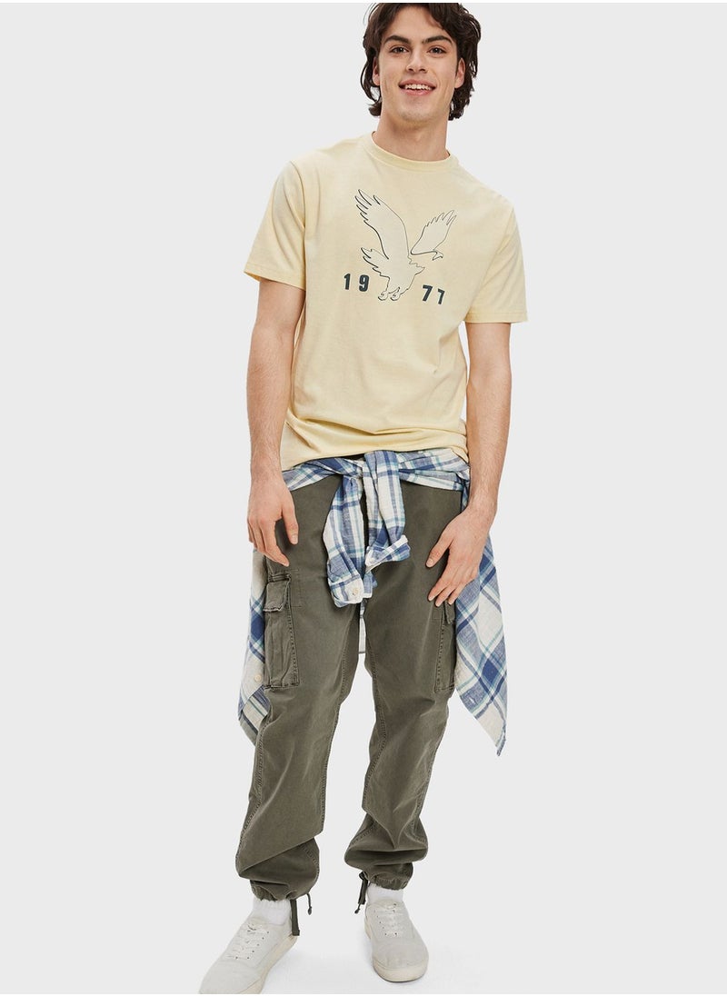 American Eagle - Logo Graphic Crew Neck T-Shirt - Image 1