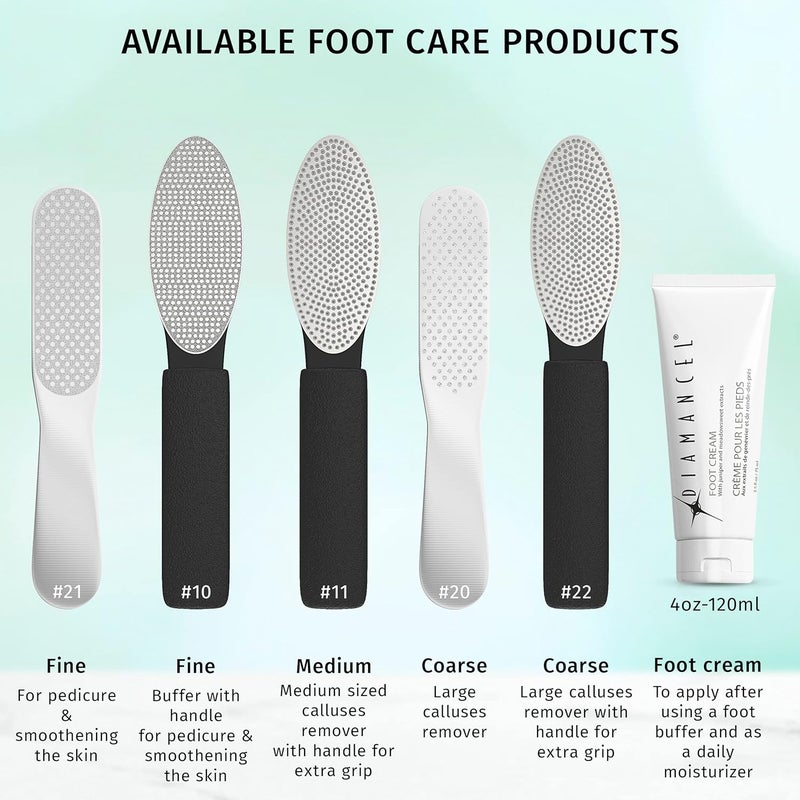 Diamancel Luxury Diamond Foot Buffer 11 - Medium Grit Rasp for Average Calluses and Rough Skin - Image 5