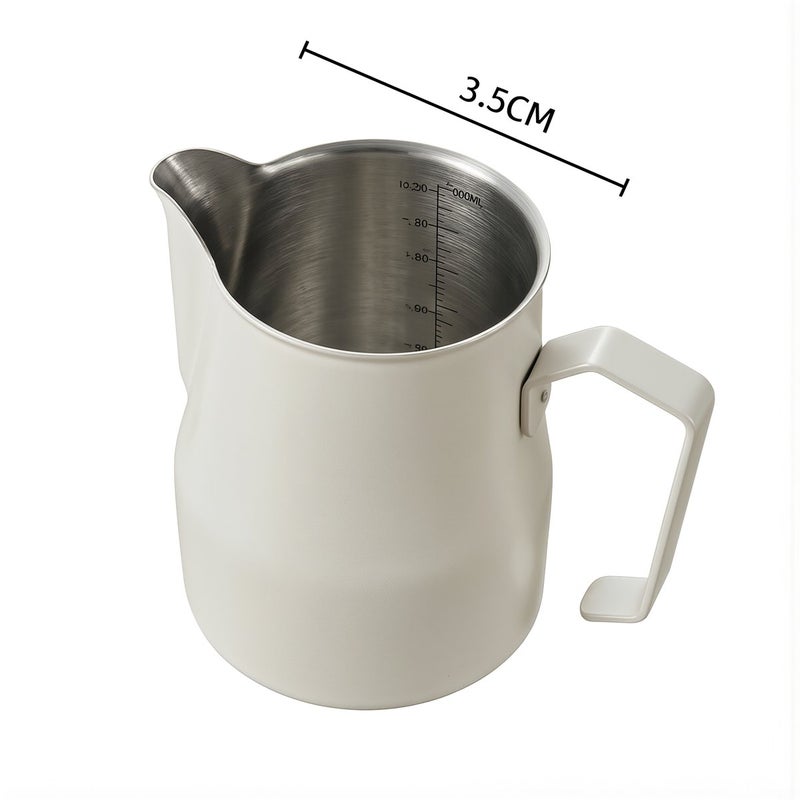 Anti-scald No Drip Non-slip Milk Frothing Pitcher 350ml Problem Solving - Image 3