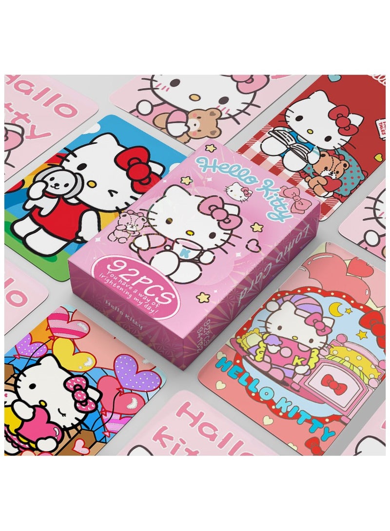 NIBEMINENT 92 Pcs Cartoon Hello Kitty Lomo Cards Card For Fans Collection Gifts - Image 2