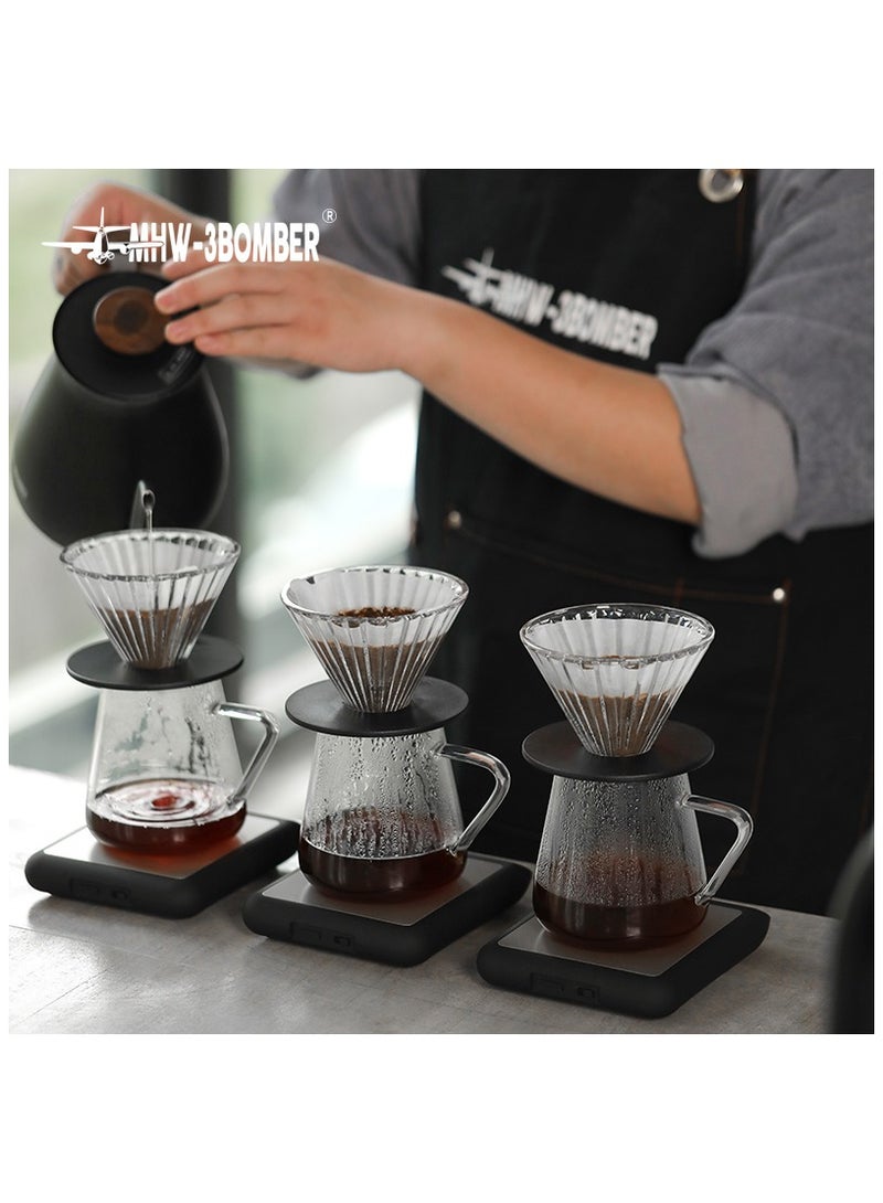 ام اتش دابيلو - ثري بومبار ميزان القهوة الذكي مع توقيت تلقائي موازين مطبخ صغيرة حساسة - Image 3
