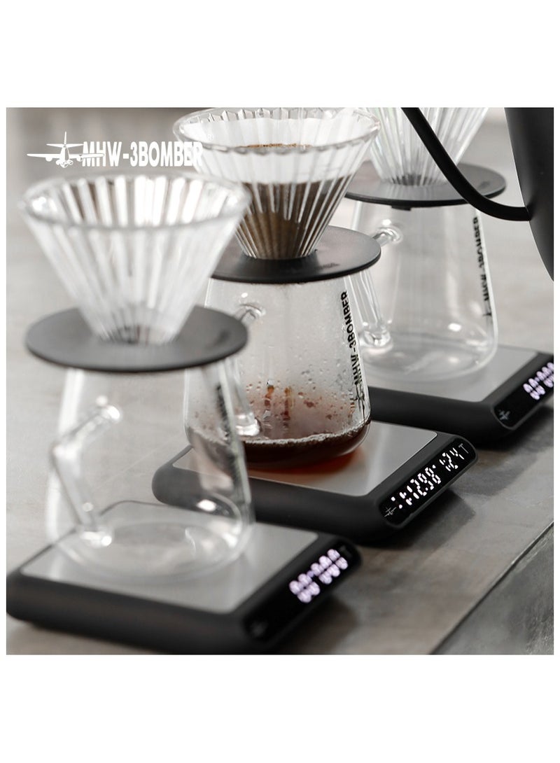 ام اتش دابيلو - ثري بومبار ميزان القهوة الذكي مع توقيت تلقائي موازين مطبخ صغيرة حساسة - Image 4