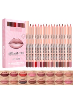 Ushas USHAS 16 Pcs Lip Liner Pencil - Matte Lip Liner Set Lip Makeup Soft Pencils for women, Natural Lip Liners Smooth Lipstick pencil (16 Colors (01-16), Pack of 1) 