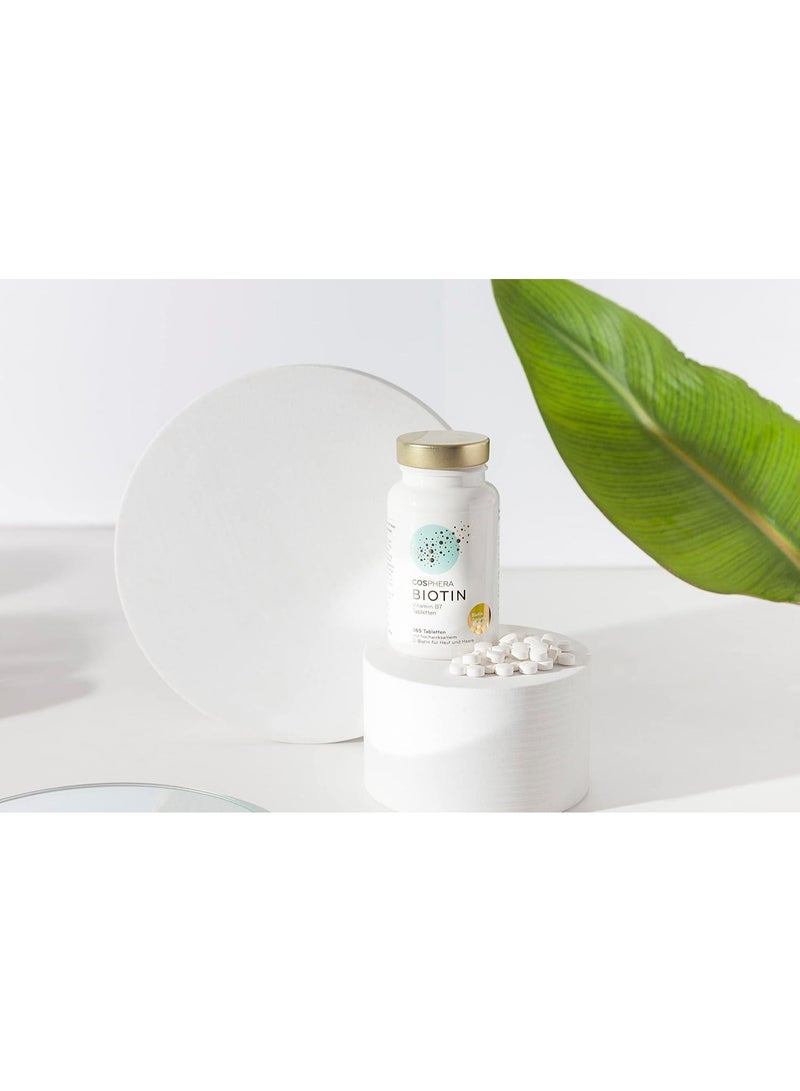 كوسفيرا بيوتين بجرعة عالية 10 ملغ (10,000 ميكروغرام) يدعم صحة الشعر والبشرة والأظافر 365 كبسولة - Image 2