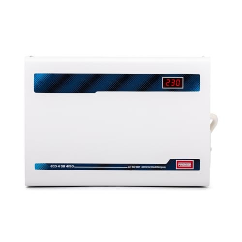 Premier ECO 4 DB 4150 Air Conditioner Stabilizer - Up to 1.5 Ton | Double Boost Technology | Working Range: 150V-280V | 12 Ampere | Digital Display | Compact Design - Image 2