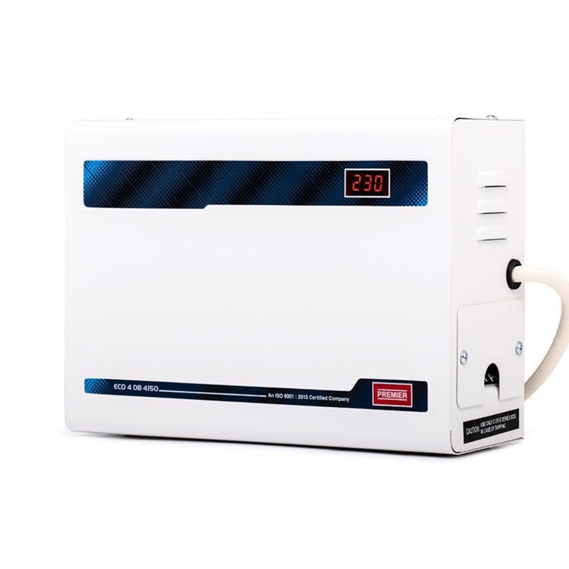Premier ECO 4 DB 4150 Air Conditioner Stabilizer - Up to 1.5 Ton | Double Boost Technology | Working Range: 150V-280V | 12 Ampere | Digital Display | Compact Design - Image 5