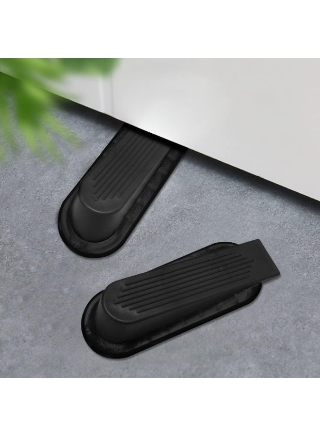 مجموعة من 4 قطع من سدادات الأبواب البلاستيكية - سدادات أبواب متينة مانعة للانزلاق لجميع أنواع الأبواب - سدادات أبواب أرضية سهلة الاستخدام للمنزل والمكتب والمدرسة - Image 2