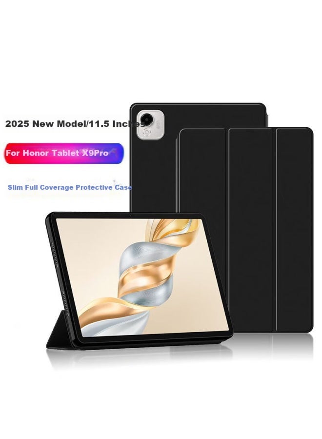 Hboalg Protective Case For Honor X9pro 11.5-inch Protective Shell X8 Pro Three-fold Stand Smart Sleep Full Cover Anti-slip Anti-drop Leather Case Blue - Image 1