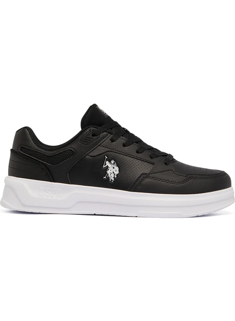 يو اس بولو اسن Men's Black Low-Top Limited Edition Sneakers – Super Light, Super Fast, A Dream for Every Feet Lover!