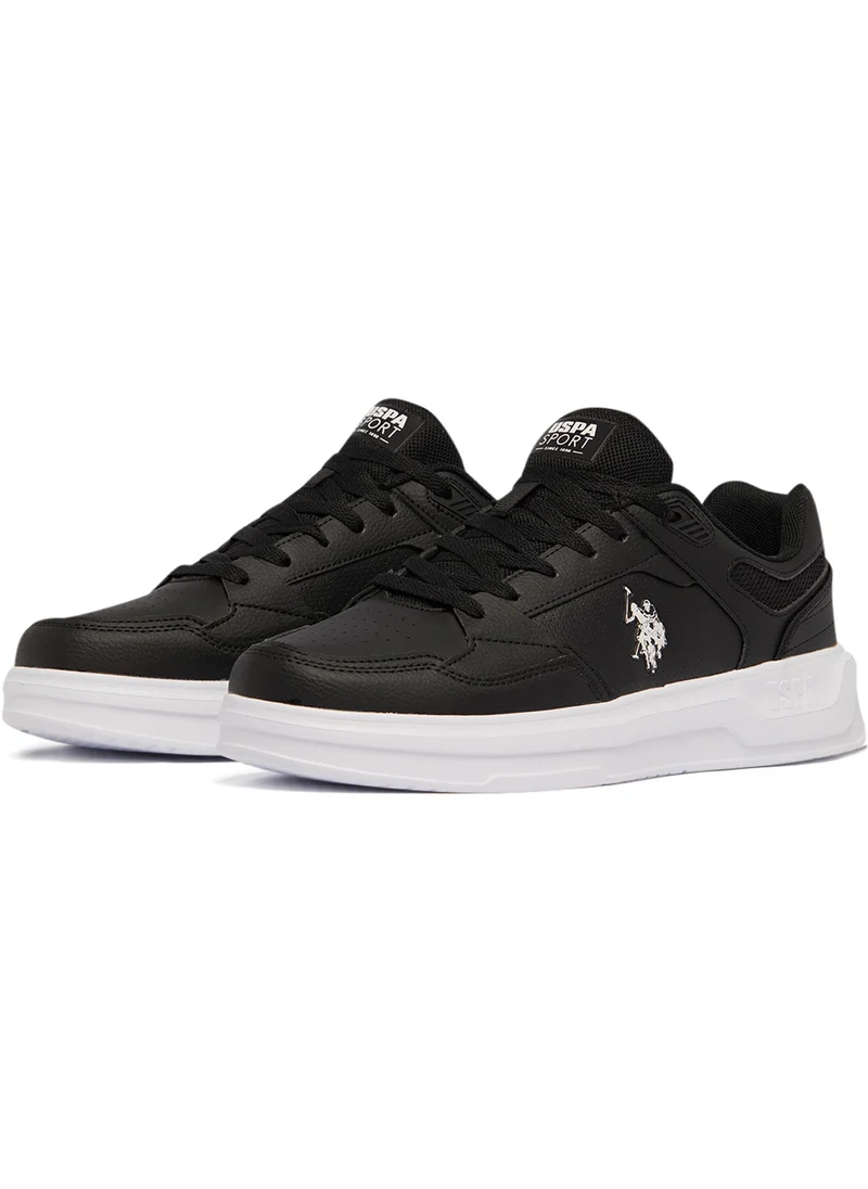 يو اس بولو اسن Men's Black Low-Top Limited Edition Sneakers – Super Light, Super Fast, A Dream for Every Feet Lover!