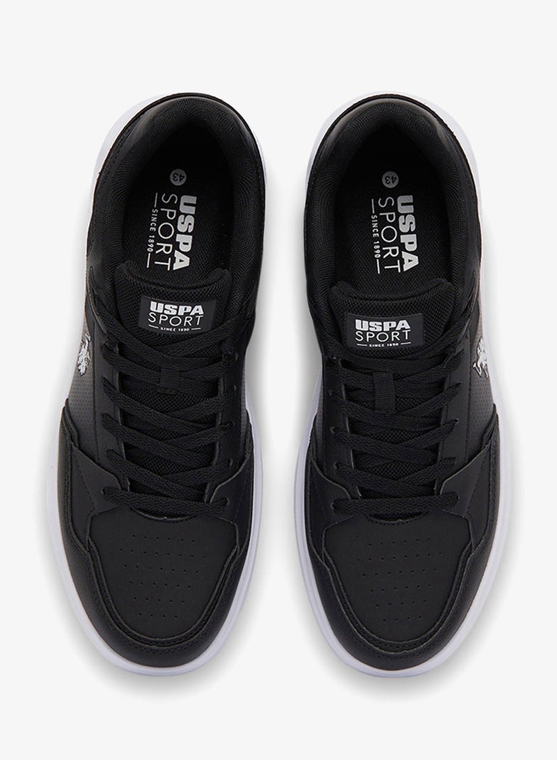 يو اس بولو اسن سنيكرز رجالي أسود إصدار محدود خفيف وسريع لمحبي الراحة - Image 5