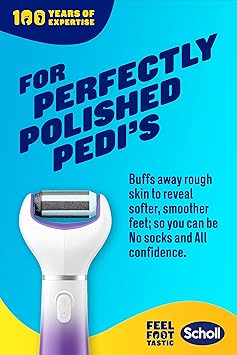Scholl ExpertCare 2in1 File Smooth Dual Speed Pedi Electric Foot File for Hard Skin and Callus Removal Batteries Included - Image 3