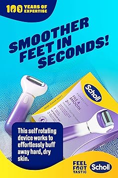 Scholl ExpertCare 2in1 File Smooth Dual Speed Pedi Electric Foot File for Hard Skin and Callus Removal Batteries Included - Image 4