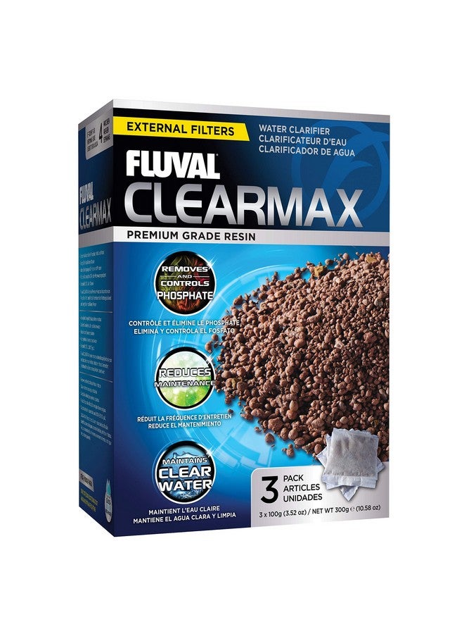 فلوفال مزيل الفوسفات فلوفال كلير ماكس، وسائط ترشيح كيميائية لأحواض السمك، أكياس نايلون ١٠٠ جرام، عبوة من ٣ قطع، A1348، جميع أحجام السلالات - Image 1