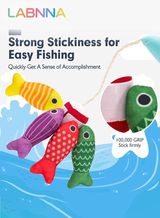 LABNNA Montessori Toys for 1 Year Old,22PCS Baby's Sensory Toy First Fishing Toy Set for 1-3 Boy Girl Birthday Gift,Educational Learning Toys Stacking Cups Number Counting, Color Sorting for 12-18 Month Baby - Image 3