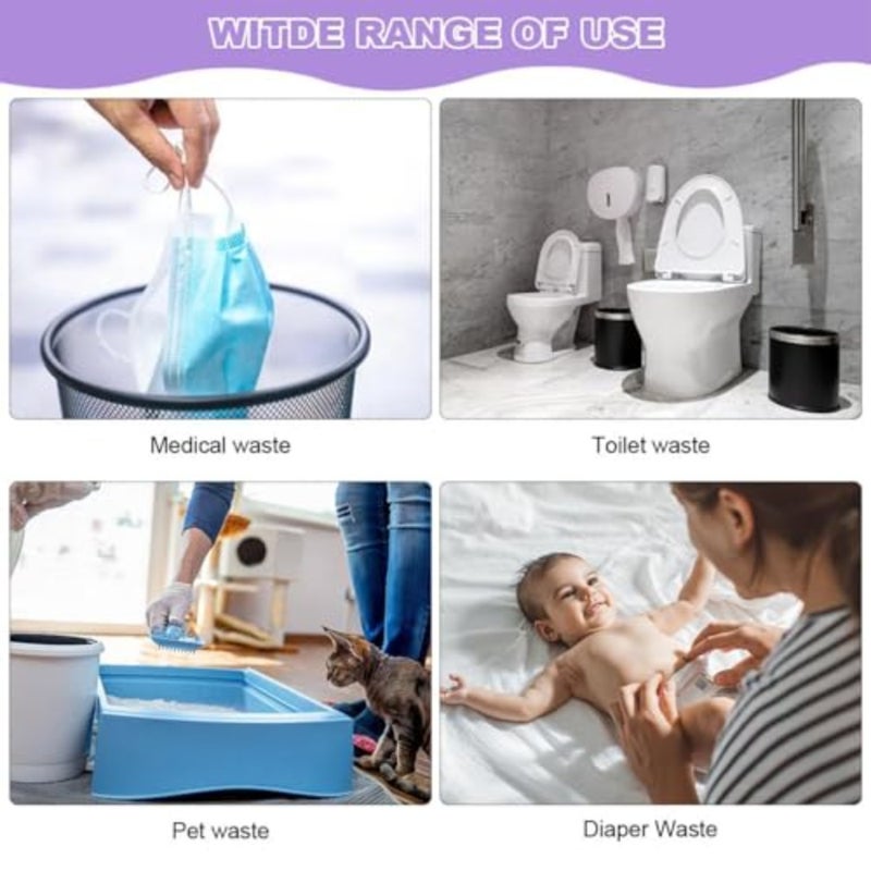 Nappy Bin Refill Bags, 8 Pack Diaper Bucket Refill Cassettes, Anti Odor Diaper Bin Pail Disposal Bags 4.5m Long Compatible with All Diaper Buckets - Image 5