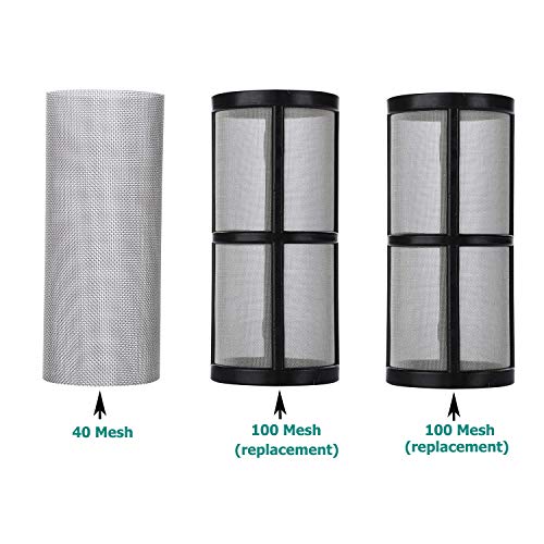 CREEXEON Garden Hose Filter for Pressure Washer Inlet Water, Inline Filter for Sediment, 40 Mesh Screen, Extra 2 Pieces100Mesh Screen Kit - Image 4