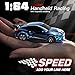 Hylukon 164 Scale Mini RC Drift Car 24GHz 4WD Full Proportional Model Vehicle with LED Lights Racing Sport Toy for Adults Teens Blue - Image 4