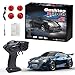 Hylukon 164 Scale Mini RC Drift Car 24GHz 4WD Full Proportional Model Vehicle with LED Lights Racing Sport Toy for Adults Teens Blue - Image 2