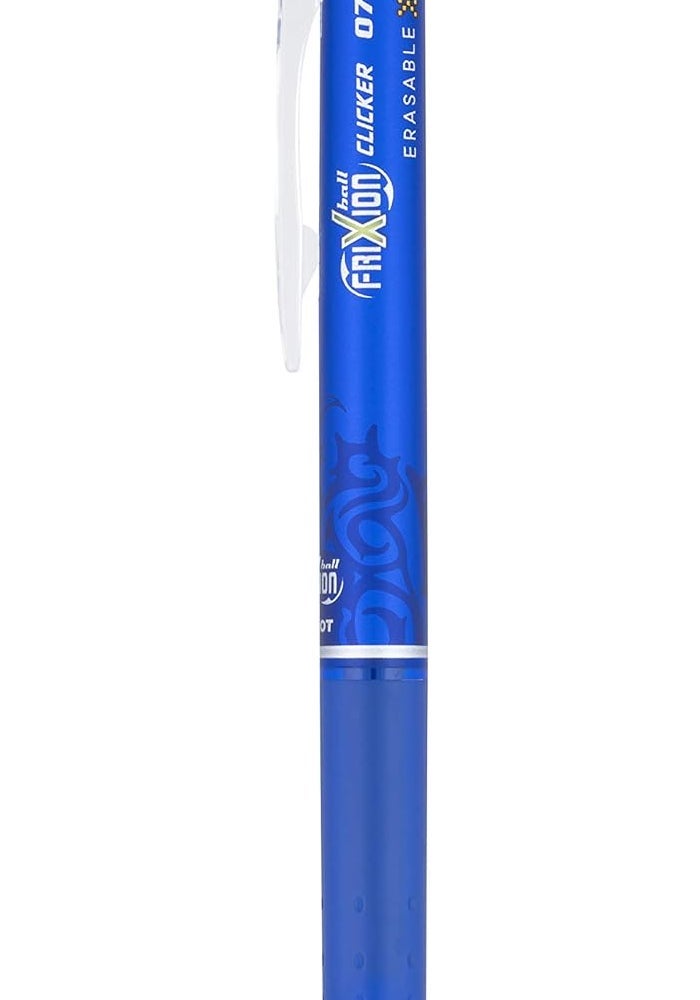 Pilot FriXion Clicker Retractable Erasable Gel Pens, Fine Point, Blue, 6 Pack - Image 2