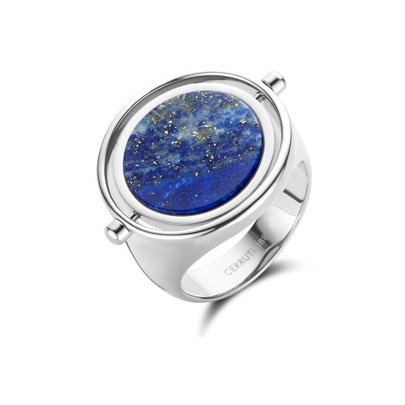 CERRUTI 1881 Medallion Sofia Silver Stainless Steel Ring for Women 56mm - Image 1