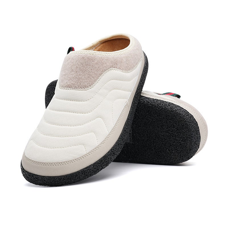 2023 Winter Fleece-Lined Waterproof Snow Boots for Couples LD-2313 white