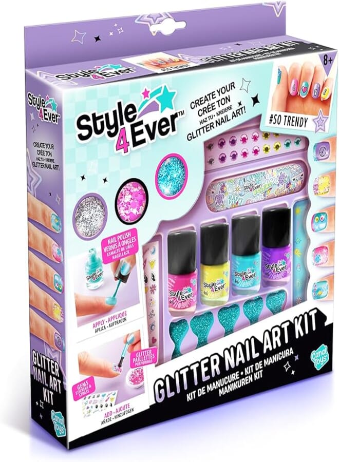 Style 4 Ever Canal Toys KIT VERNIS ONGLES GLITTER NAIL