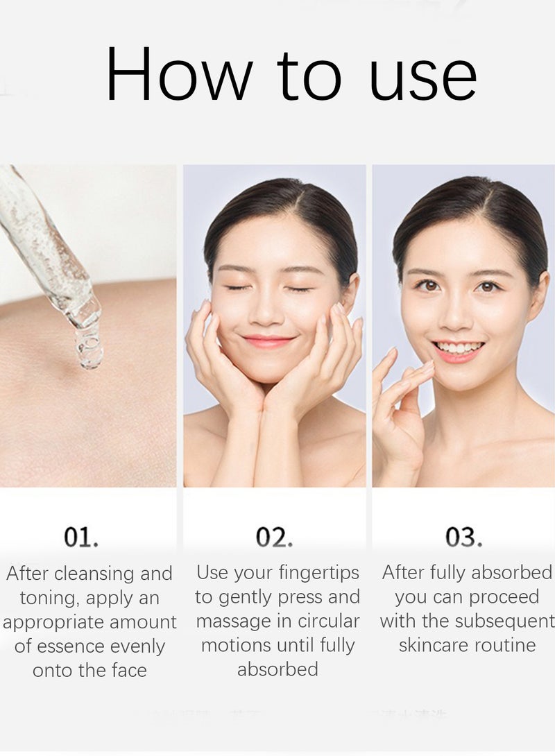 ZHENXIU Nicotinamide Permeating Essence, Brightening Moisturizing Smooth Delicate Facial Niacinamide Serum, Pore Minimizer Serum for Face and Pore Shrinker 30ml - Image 4