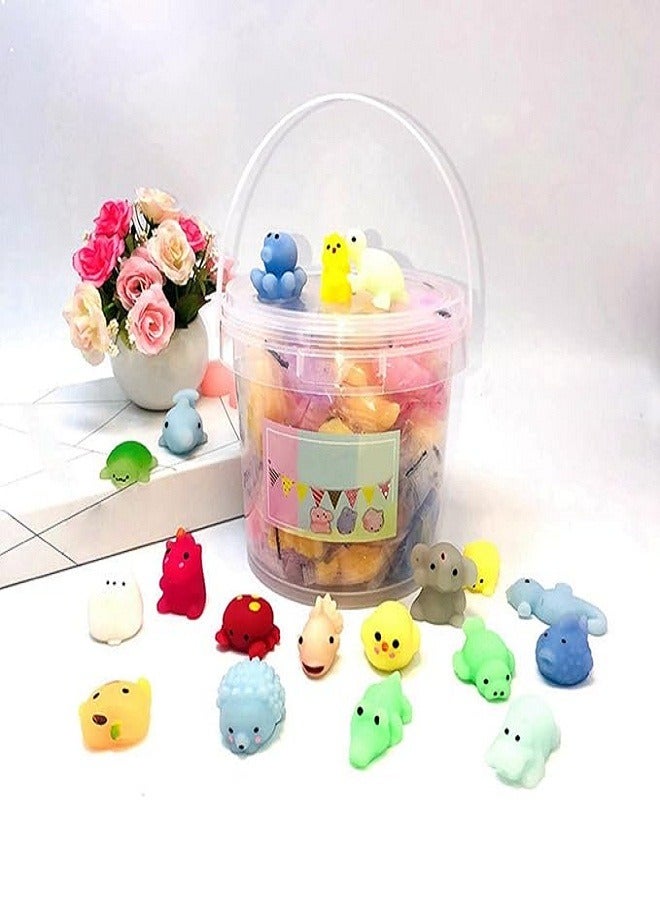 Mochi 24 Pcs Squishy Toy Kit, Mochi Toy Stress Reliever Anxiety Toys Set  with Storage Box - Image 1