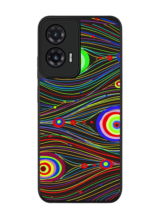 Stylizedd For Motorola Moto G35 Case,Slim fit Camera Protection, Shockproof Thin Phone cover  - Peacock Eyes