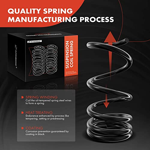 A-Premium 2Pcs Rear Suspension Coil Spring Set Compatible with Nissan Pathfinder Armada 2004, Armada 2006-2015 & INFINITI QX56 2004-2010, Driver and Passenger Side, Replace# 550207S621 - Image 2