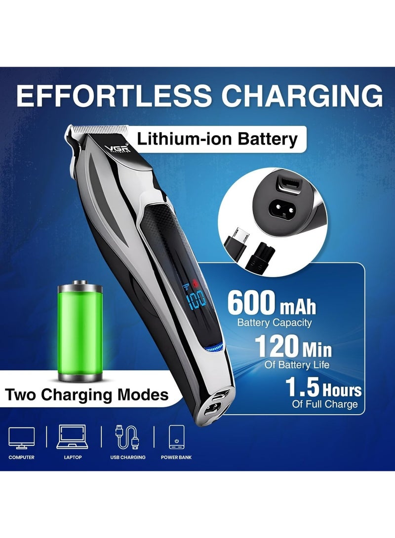 VGR Charging time: 2 hrs, run time: 120 min, rechargeable 600mAh Lithium battery black - Image 4