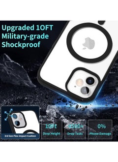 ten.tech Transparent magnetic protection case compatible with MagSafe for iPhone 11 English mobile phone, anti-shocks and scratches (black) Silicone back cover by TenTech  - Image 4