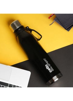 Cello Cello Bentley Stainless Steel Flask, 800ml, Black | 24 Hours Hot and Cold Thermoflask | Leak Proof & Screw Top Lid | Ideal for Office, Gym, Home, Kitchen, Hiking, Trekking, Travel Bottle  - Image 2