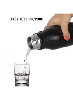 Cello Cello Bentley Stainless Steel Flask, 800ml, Black | 24 Hours Hot and Cold Thermoflask | Leak Proof & Screw Top Lid | Ideal for Office, Gym, Home, Kitchen, Hiking, Trekking, Travel Bottle  - Image 5
