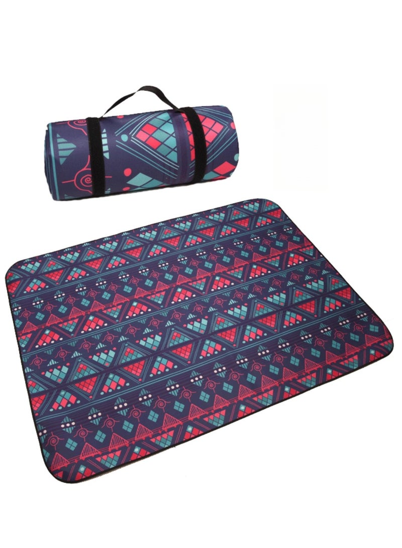 NOVOLAN Beach Blanket Extra Large Waterproof Sand Proof Picnic Mat for Camping, Hiking, Outdoor - Thickened Moisture-Proof Floor Mat (Purple) - Image 1