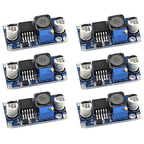 DZS Elec 6pcs XL6009 DC-DC Booster Converter Module 3V-32V to 5V-35V 4A Adjustable Step-up Voltage Regulator 5V 9V 12V 24V Power Supply Module - Image 1