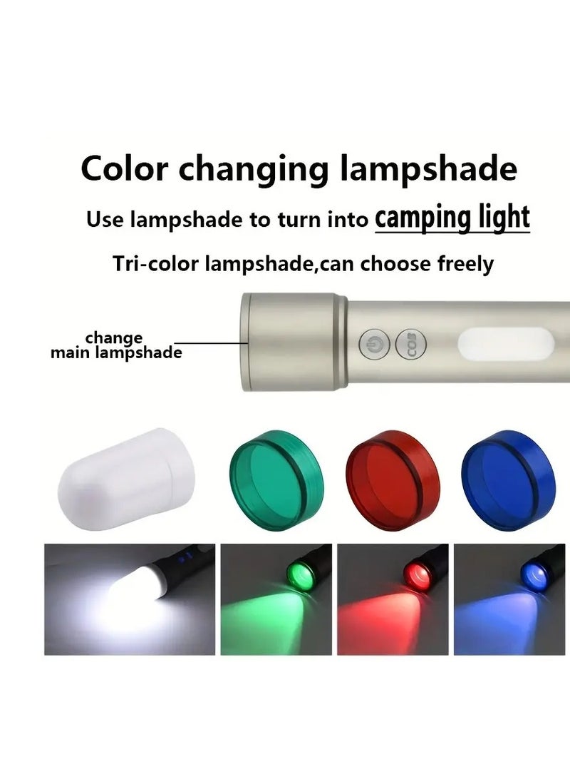 الصمام مصباح يدوي ضوء قوي USB شحن متعددة الوظائف متداخلة التكبير في الهواء الطلق التخييم ليلة الصيد مصباح يدوي في حالات الطوارئ ، 3 + 4 أنماط كوب ، الأحمر ، الأخضر ، الأزرق والأبيض لامبشادي ، شحن عالية لومن - pzsku/ZF6E87938504E087A87E3Z/45/_/1725265170/a34a5e1e-5c84-4c03-a42f-1d17f4107f9d