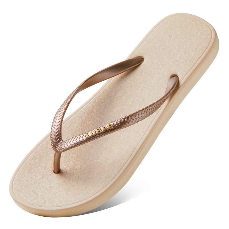 Simple Flip-Flops for Couples, Beach Flip-Flops for Men and Women, Summer Flat-Soled Anti-Slip and Anti-Odor Flip-Flops